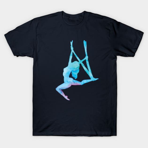 Aerial Yoga Girl T-Shirt by LaBellaCiambella